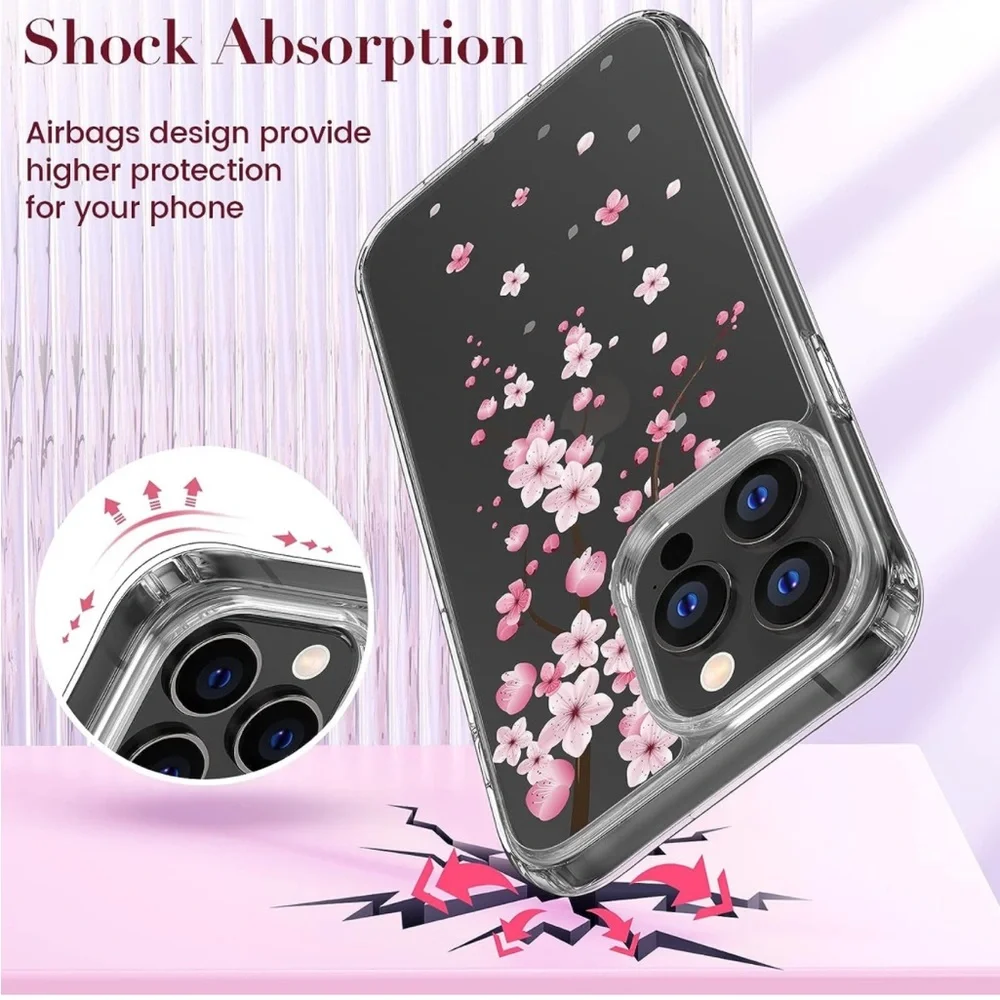 Cherry blossom iPhone 14 case